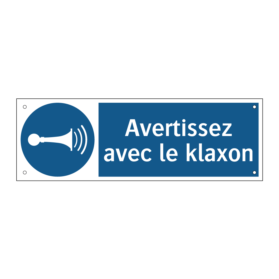 Avertissez avec le klaxon