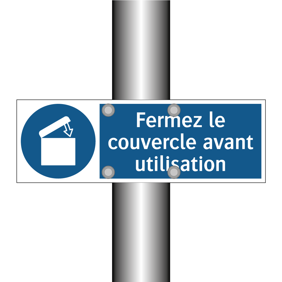 Fermez le couvercle avant utilisation