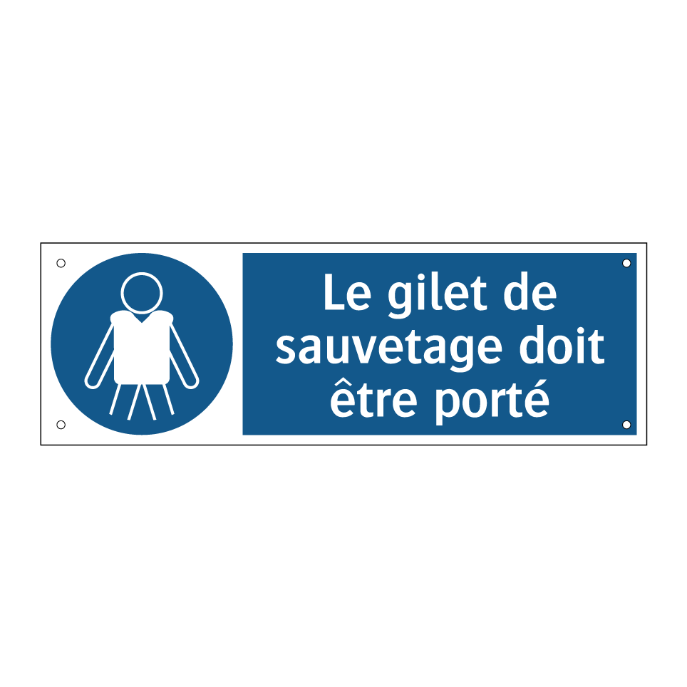 Le gilet de sauvetage doit être porté
