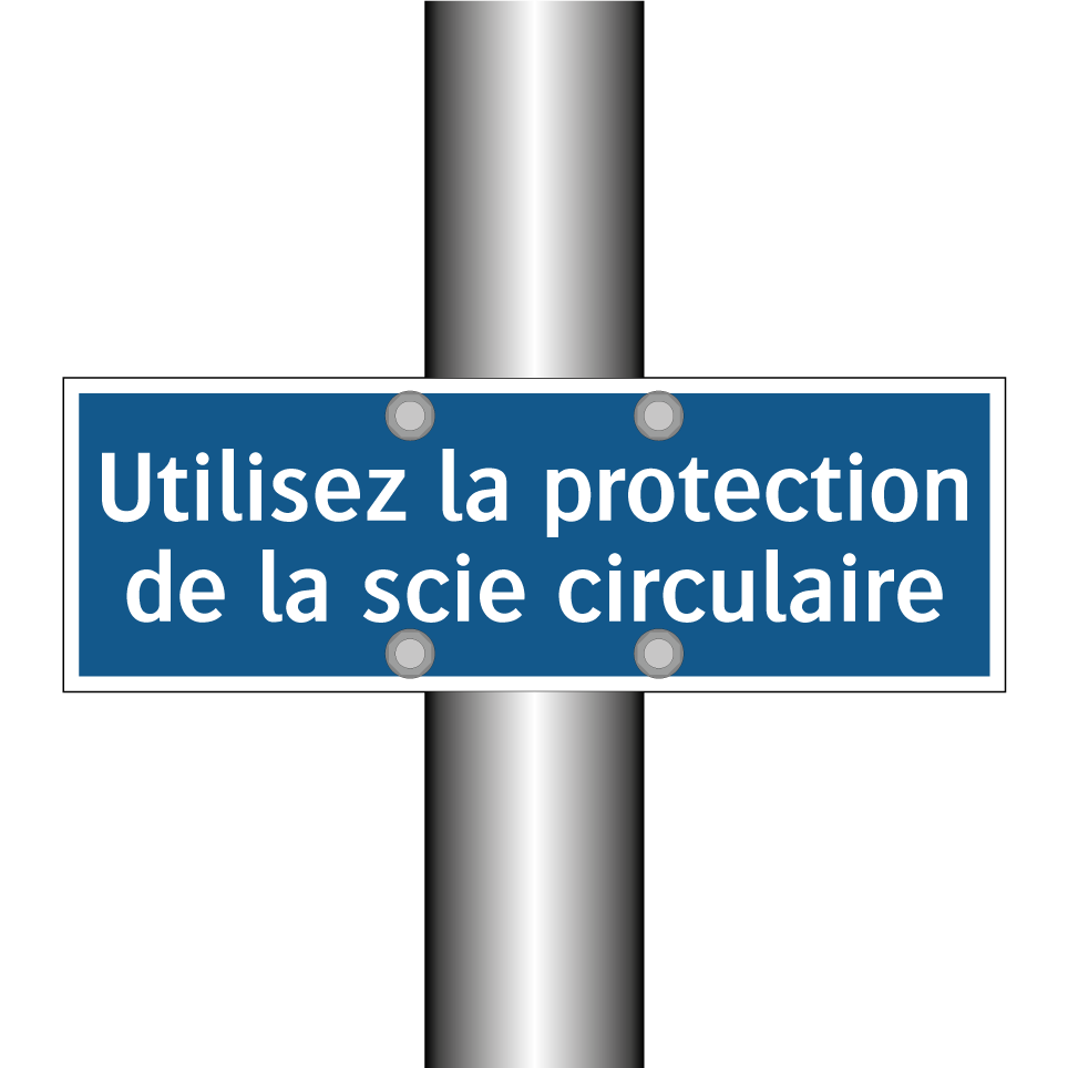 Utilisez la protection de la scie circulaire