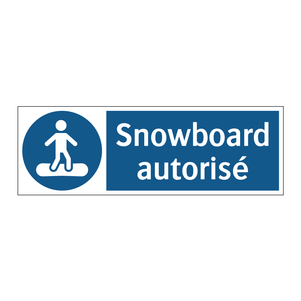 Snowboard autorisé