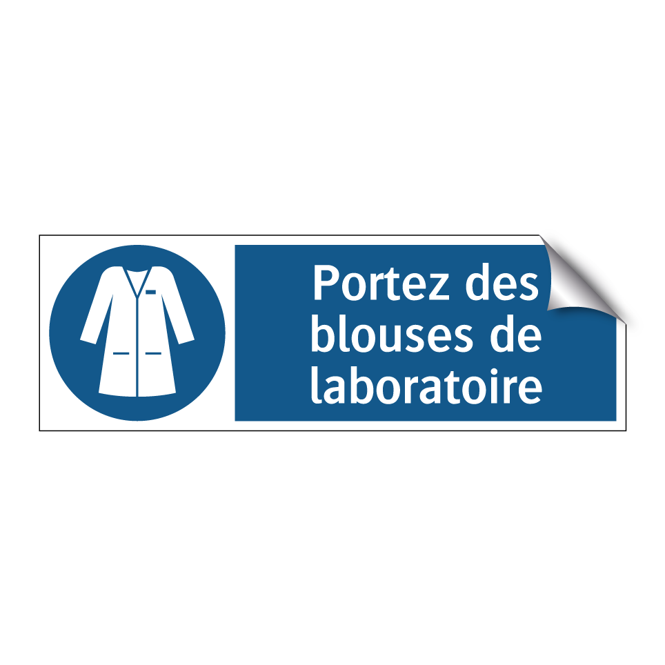 Portez des blouses de laboratoire