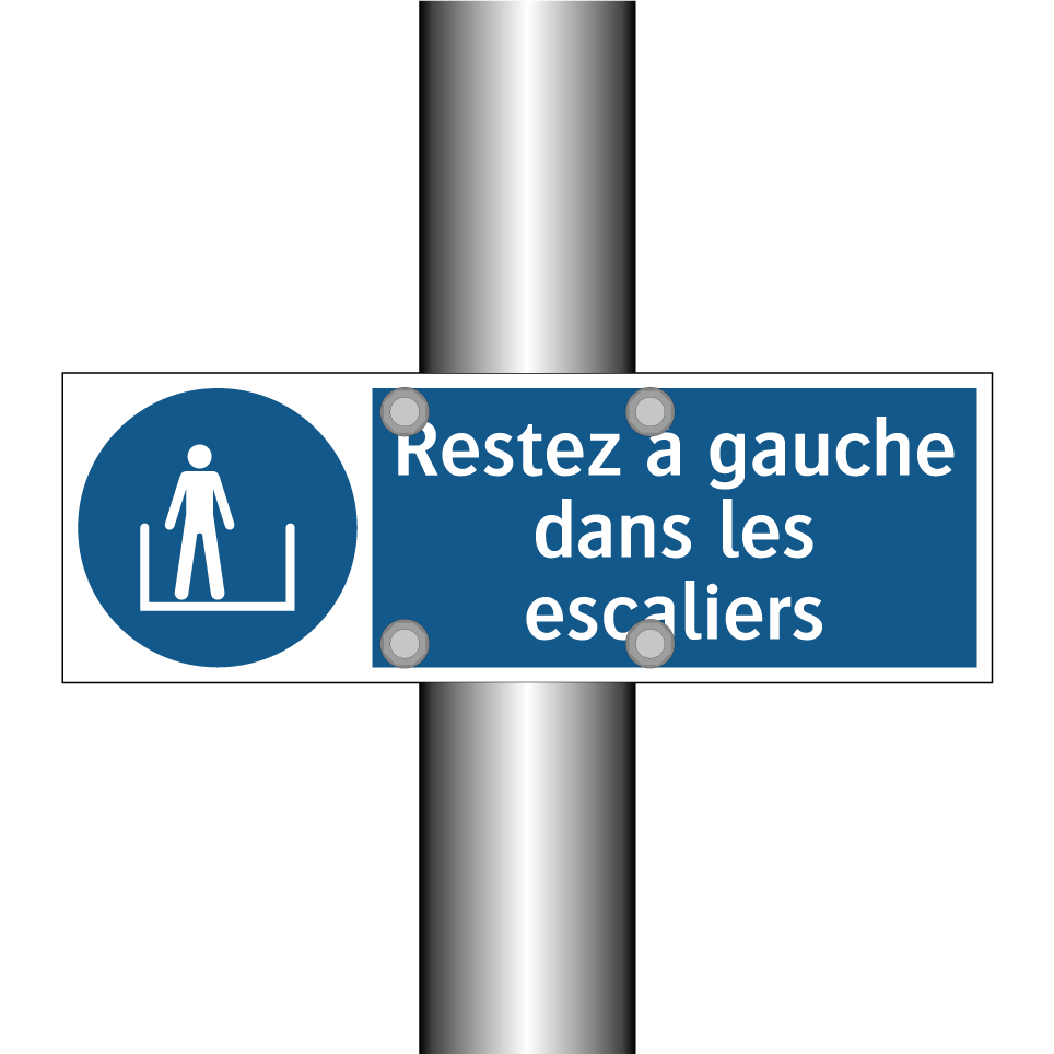 Restez à gauche dans les escaliers
