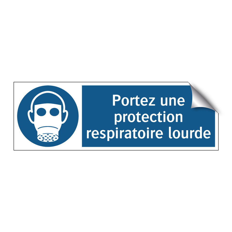 Portez une protection respiratoire lourde