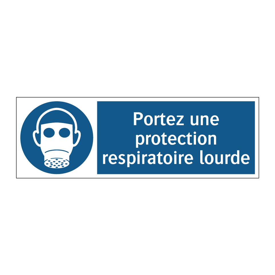 Portez une protection respiratoire lourde