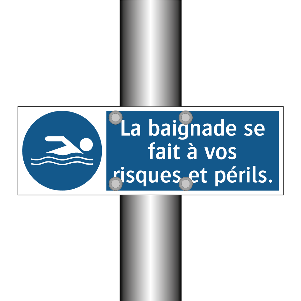 La baignade se fait à vos risques et périls.