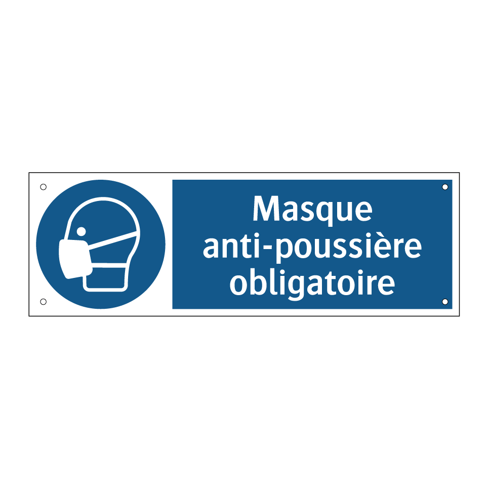 Masque anti-poussière obligatoire
