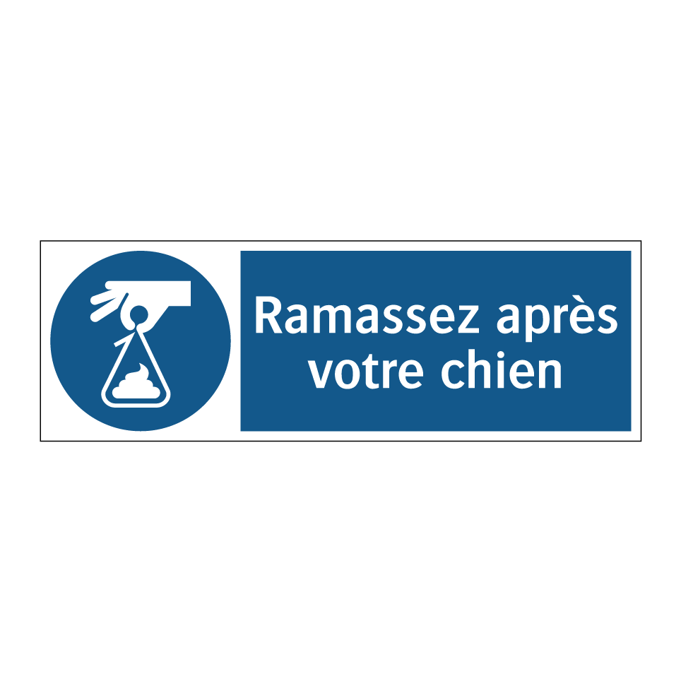 Ramassez après votre chien