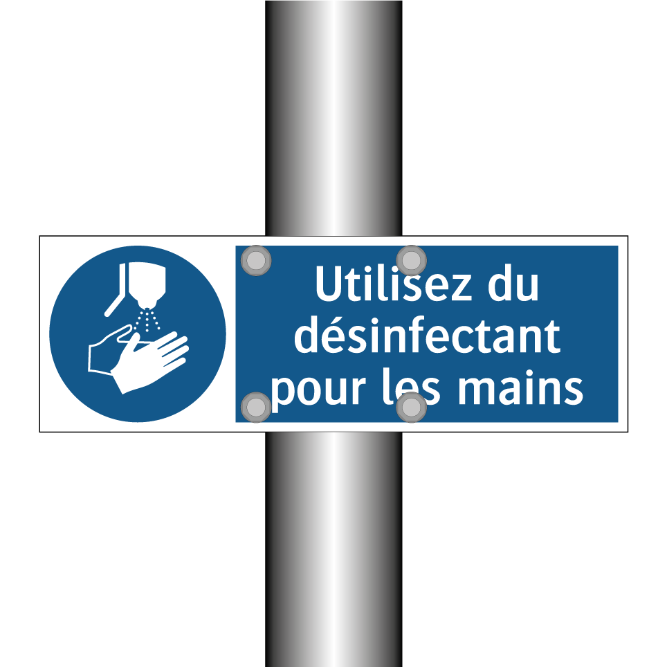 Utilisez du désinfectant pour les mains