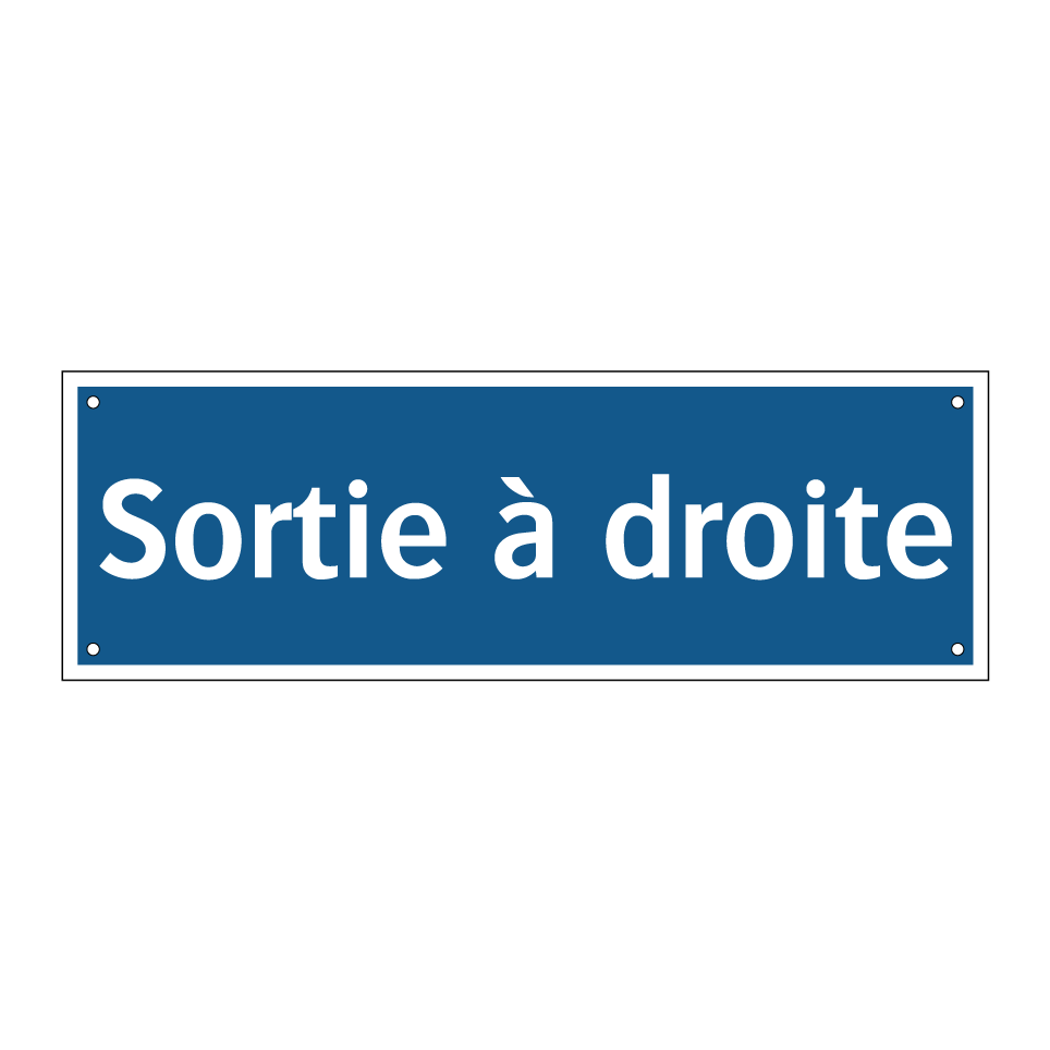 Sortie à droite