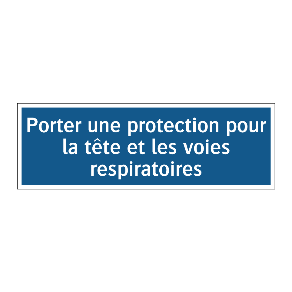 Porter une protection pour la tête et les voies respiratoires