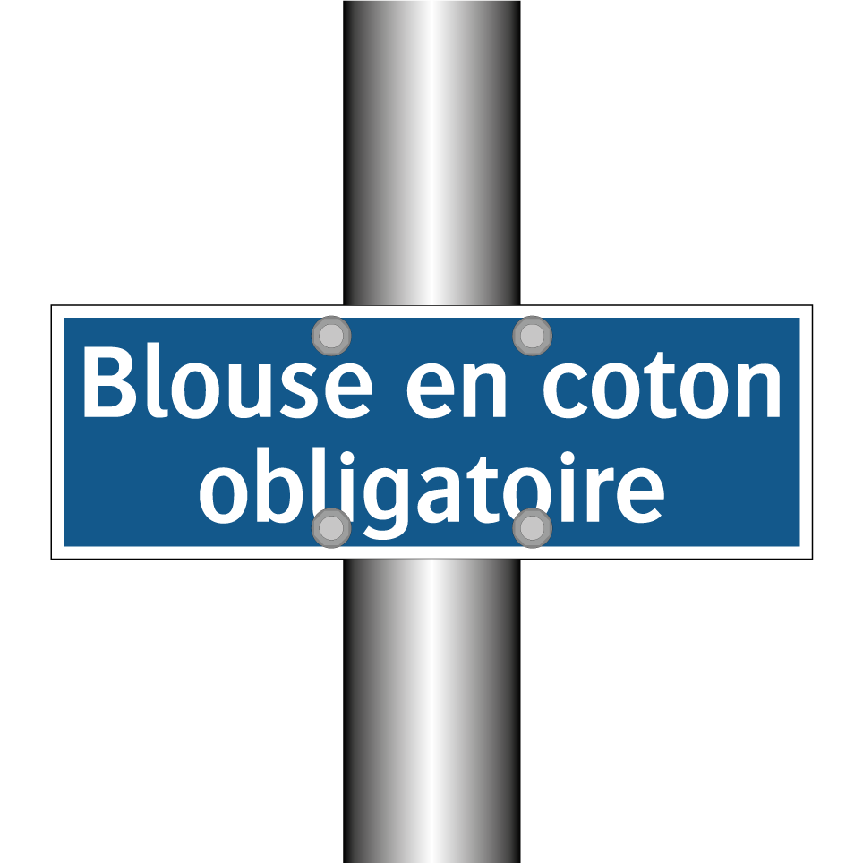 Blouse en coton obligatoire