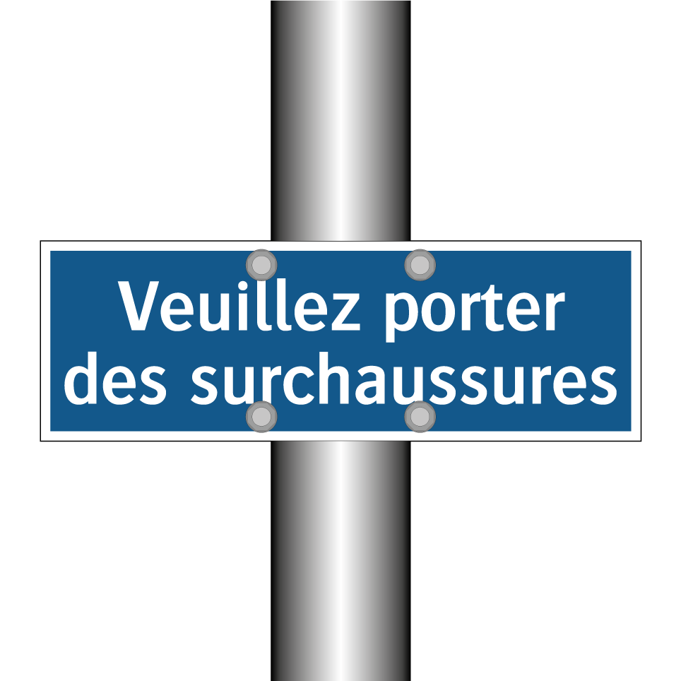 Veuillez porter des surchaussures