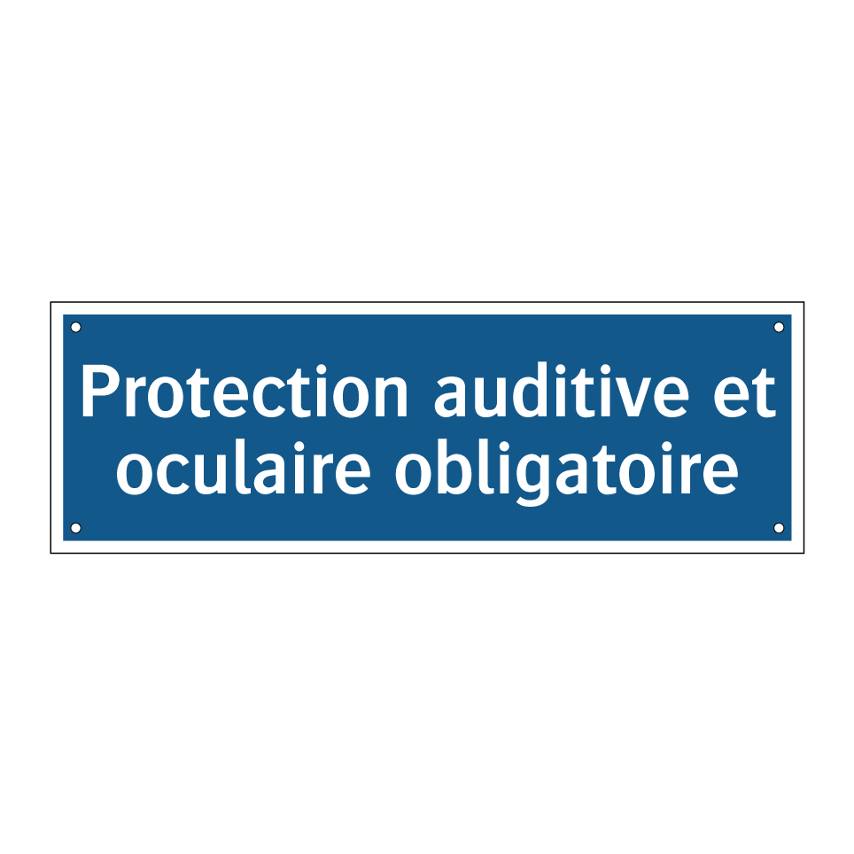 Protection auditive et oculaire obligatoire