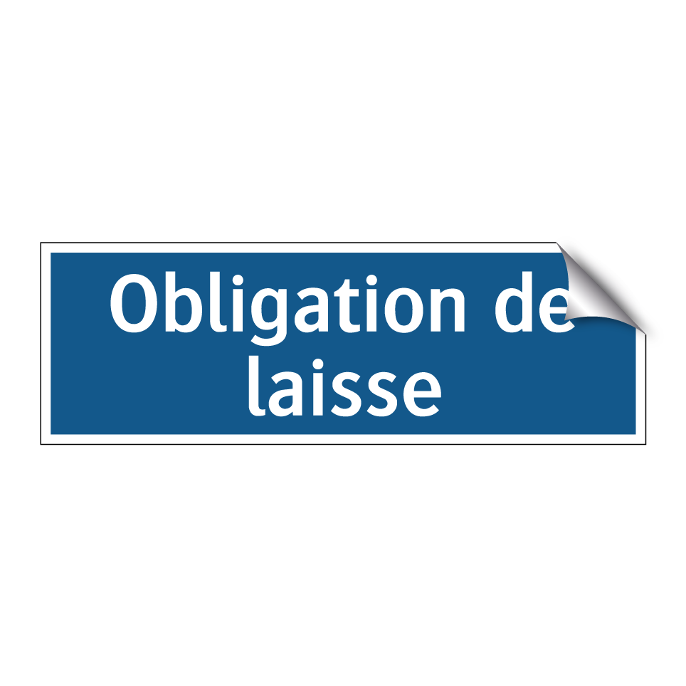 Obligation de laisse