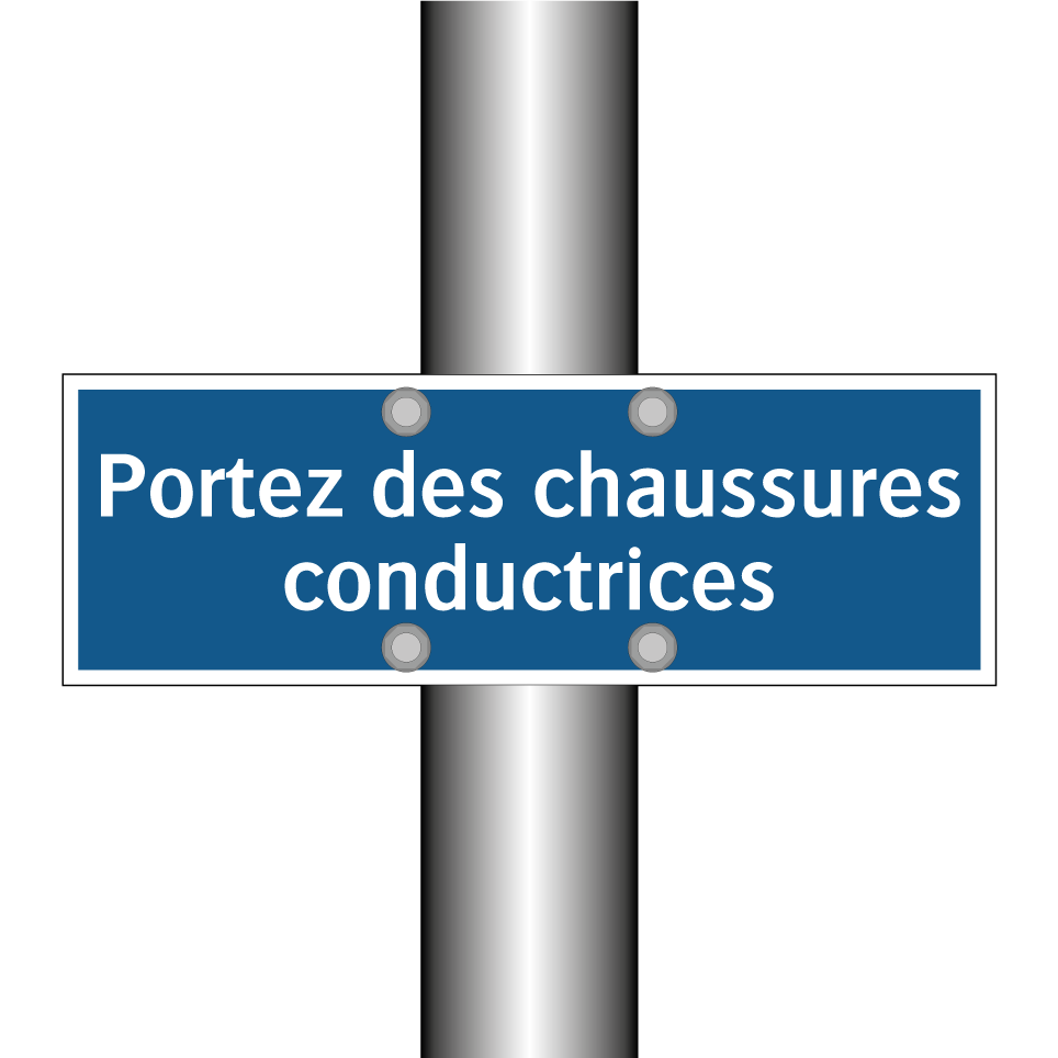 Portez des chaussures conductrices