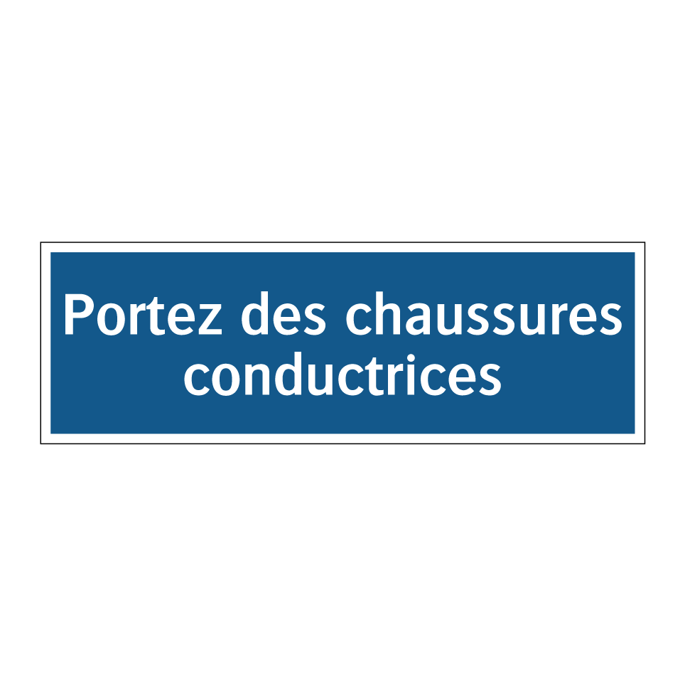 Portez des chaussures conductrices