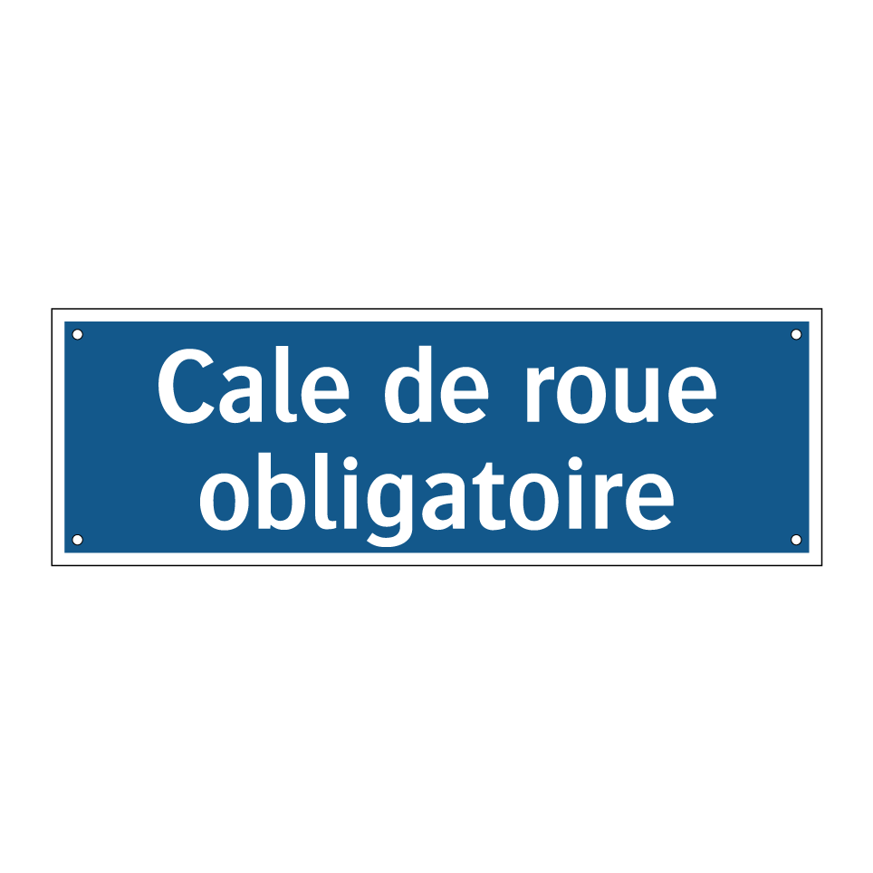 Cale de roue obligatoire