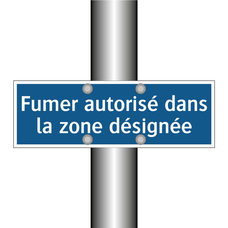Fumer autorisé dans la zone désignée