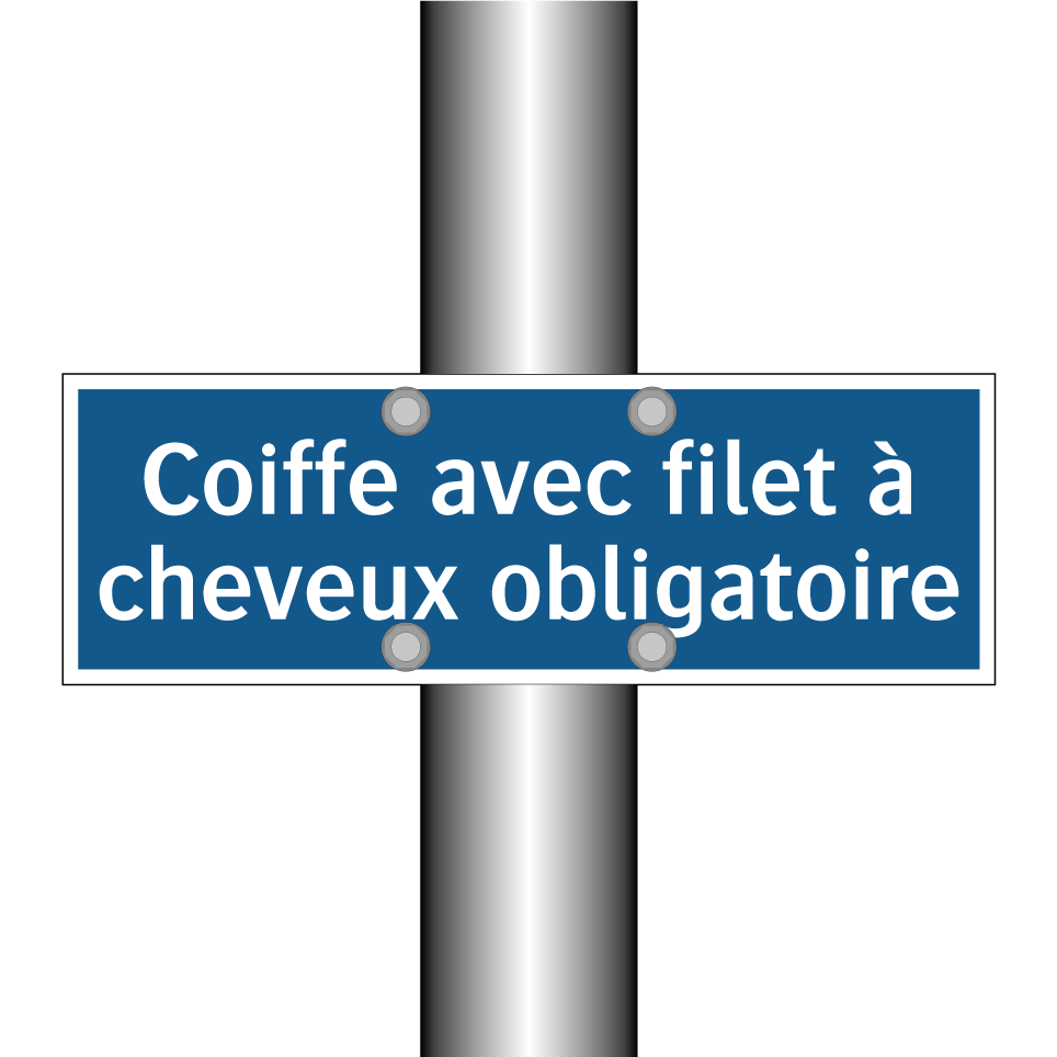 Coiffe avec filet à cheveux obligatoire