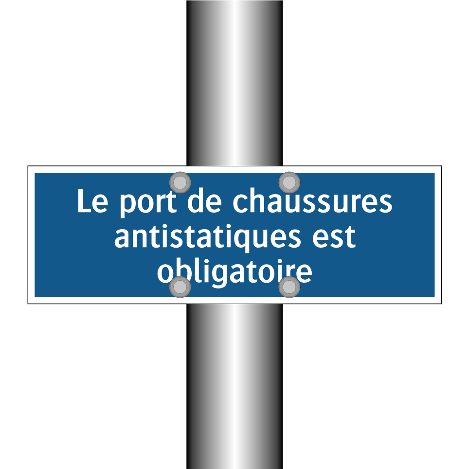Le port de chaussures antistatiques est obligatoire