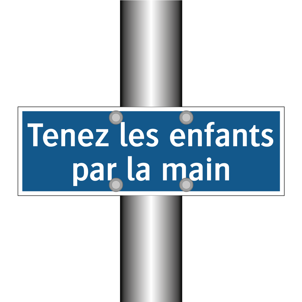 Tenez les enfants par la main