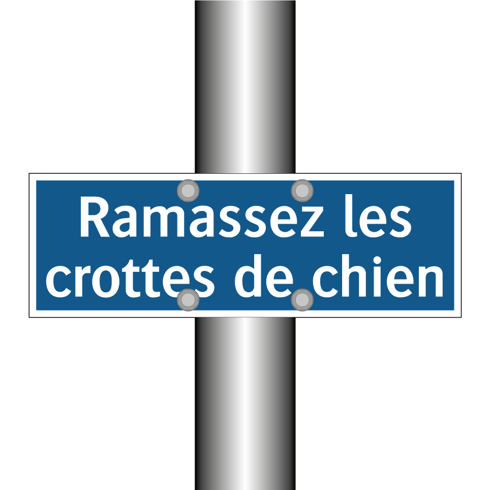 Ramassez les crottes de chien