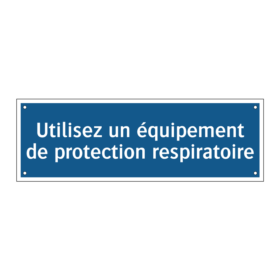 Utilisez un équipement de protection respiratoire