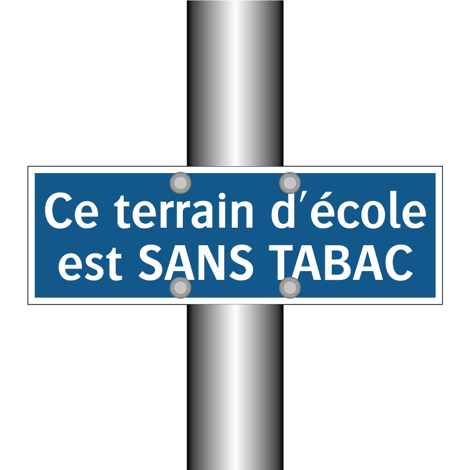 Ce terrain d'école est SANS TABAC