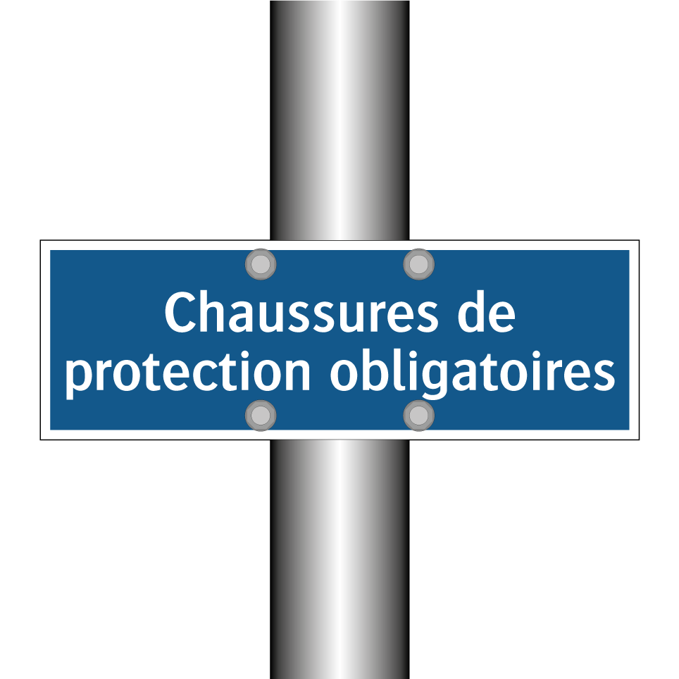 Chaussures de protection obligatoires