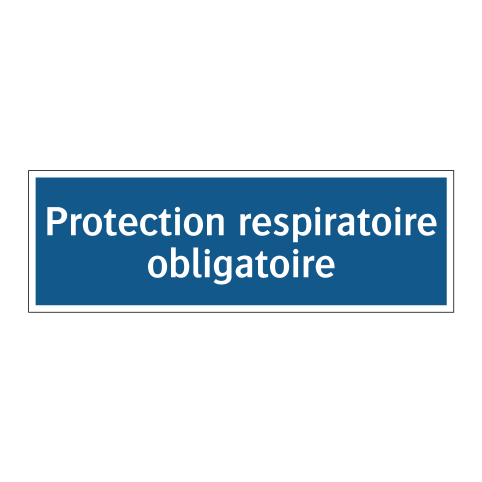 Protection respiratoire obligatoire