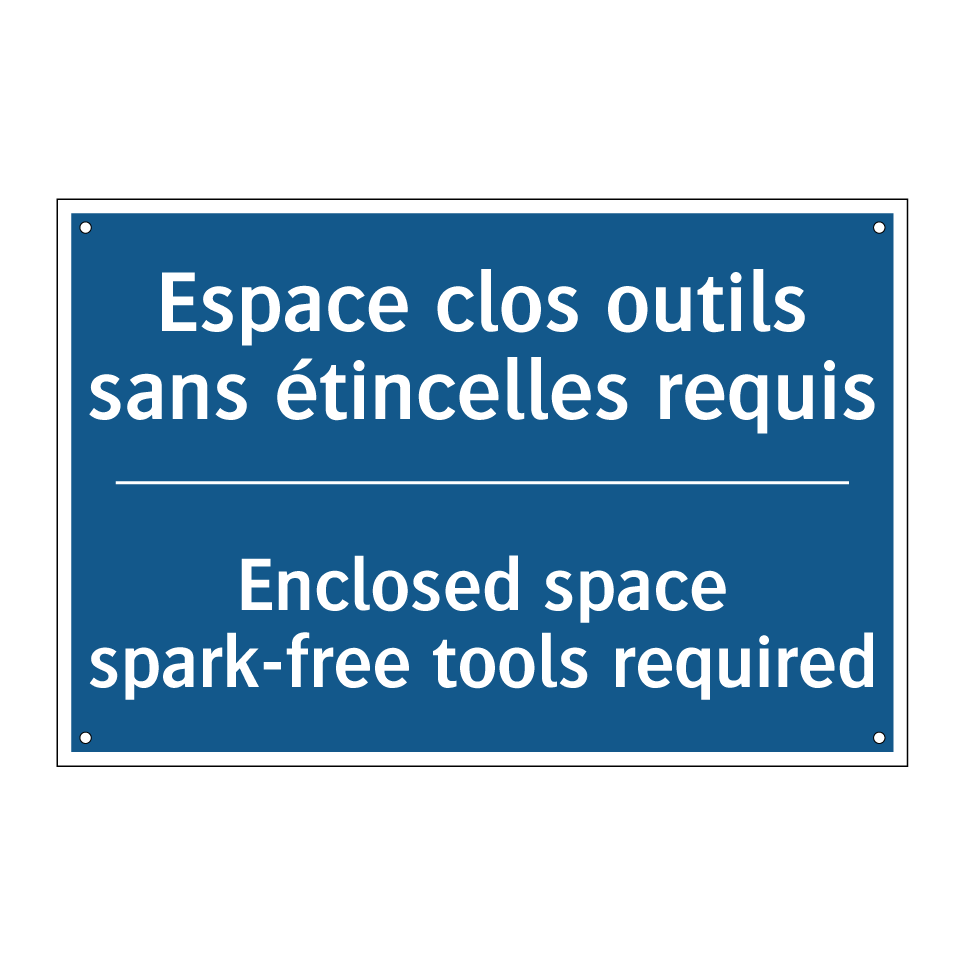 Espace clos outils sans étincelles  /.../ - Enclosed space spark-free tools  /.../