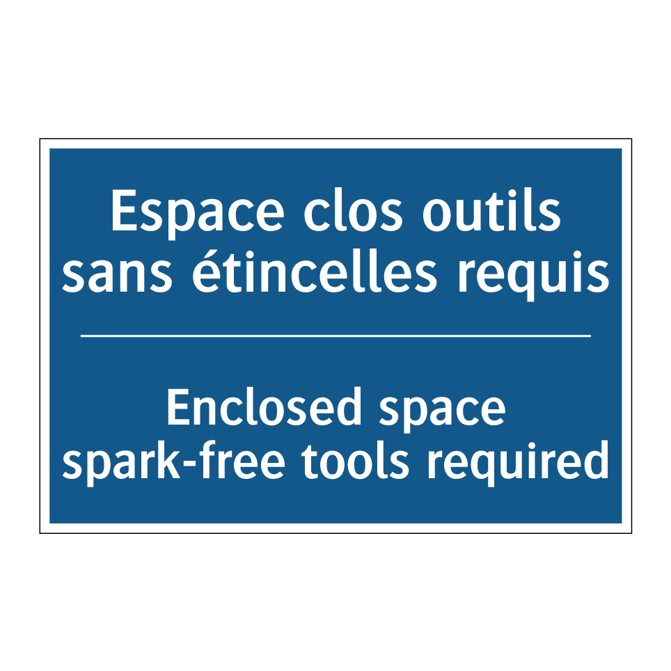 Espace clos outils sans étincelles  /.../ - Enclosed space spark-free tools  /.../
