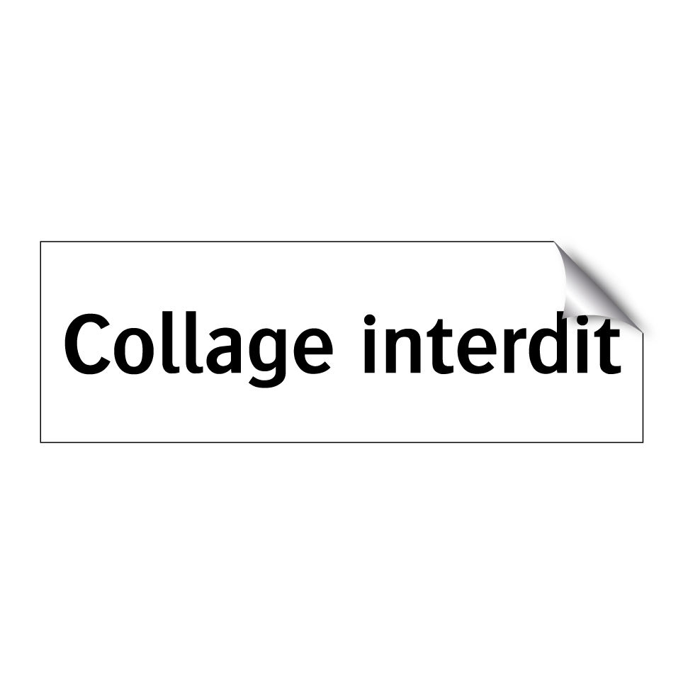 Collage interdit