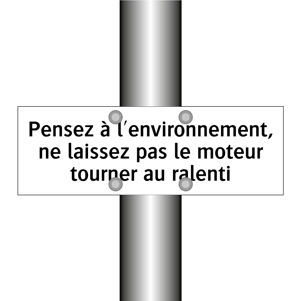 Pensez à l'environnement, ne laissez pas le moteur tourner au ralenti