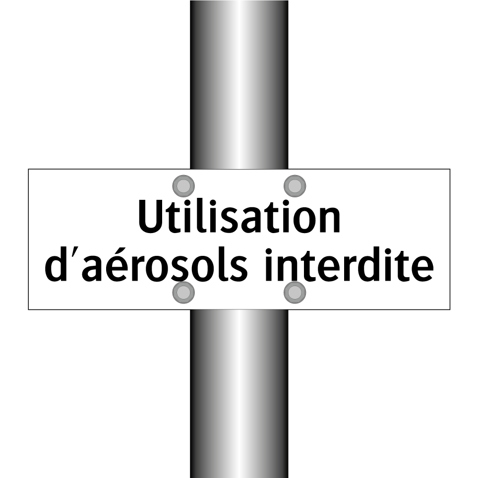 Utilisation d'aérosols interdite
