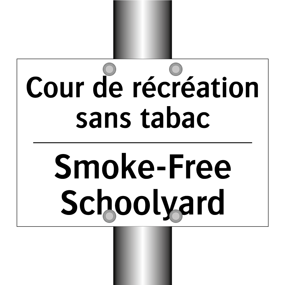 Cour de récréation sans tabac - Smoke-Free Schoolyard