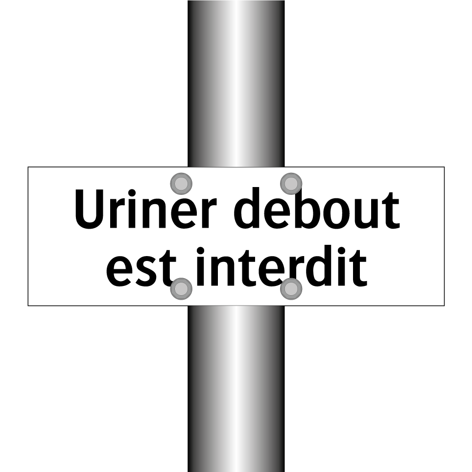 Uriner debout est interdit