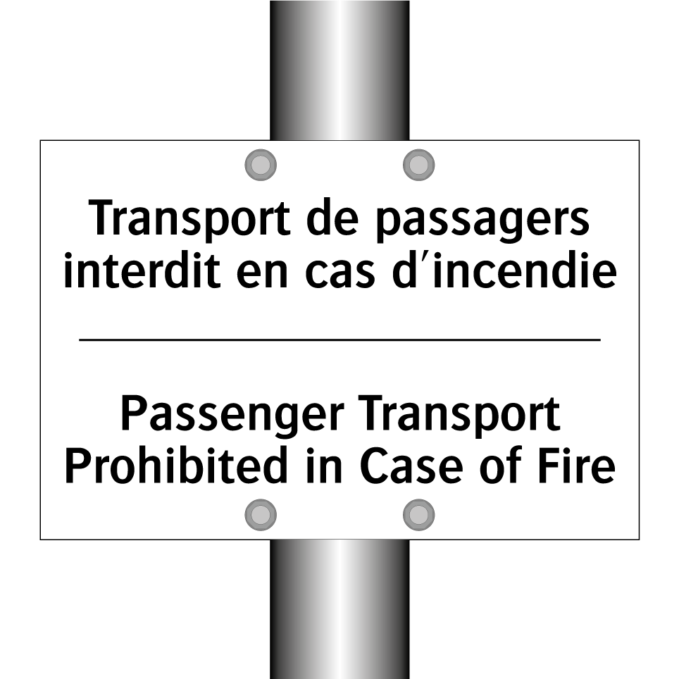 Transport de passagers interdit  /.../ - Passenger Transport Prohibited  /.../