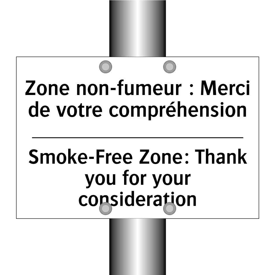 Zone non-fumeur : Merci de votre  /.../ - Smoke-Free Zone: Thank you for  /.../