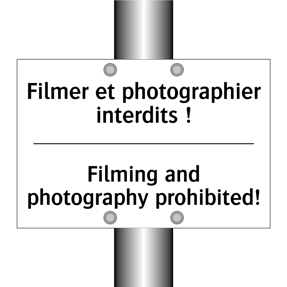 Filmer et photographier interdits  /.../ - Filming and photography prohibited! /.../