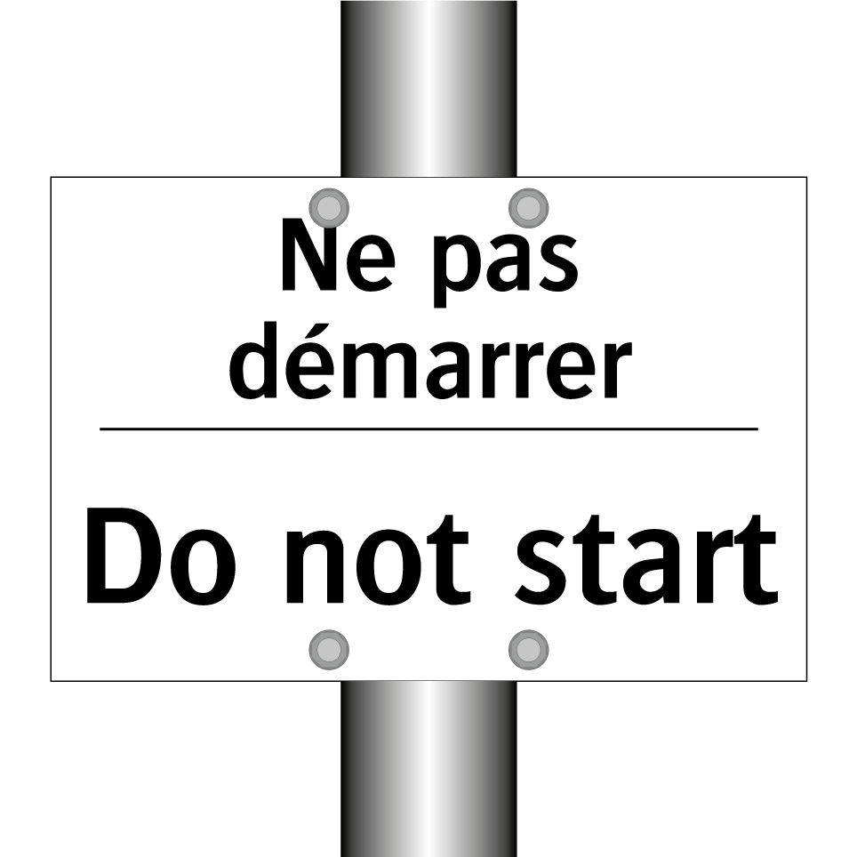 Ne pas démarrer - Do not start