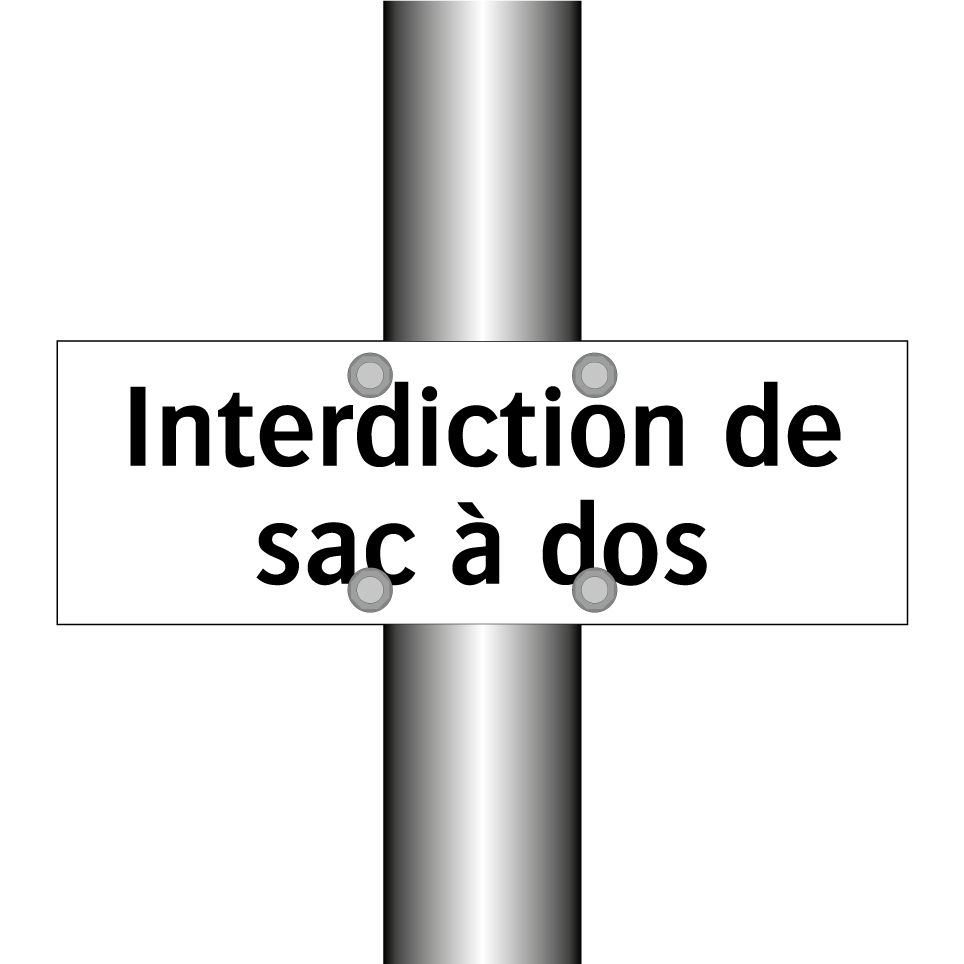 Interdiction de sac à dos