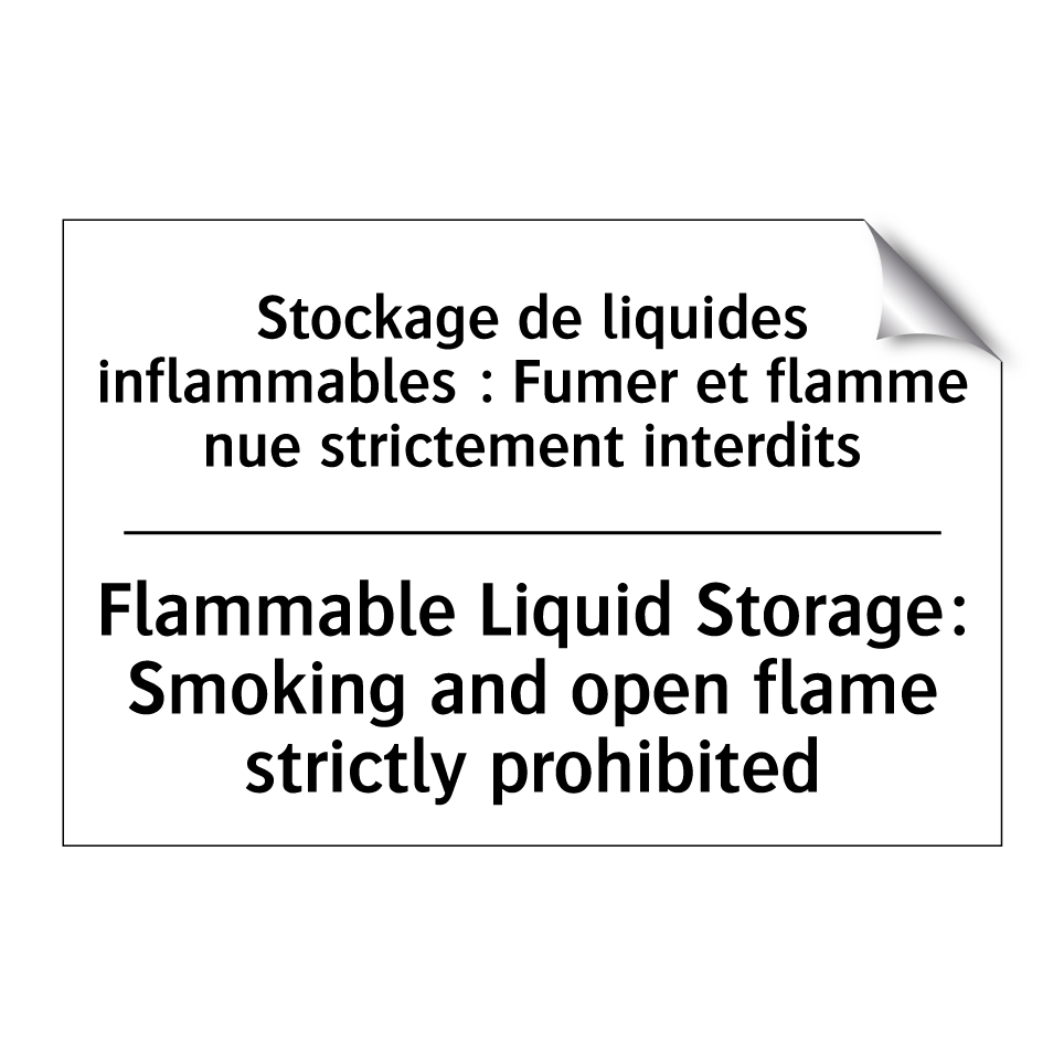 Stockage de liquides inflammables  /.../ - Flammable Liquid Storage: Smoking  /.../