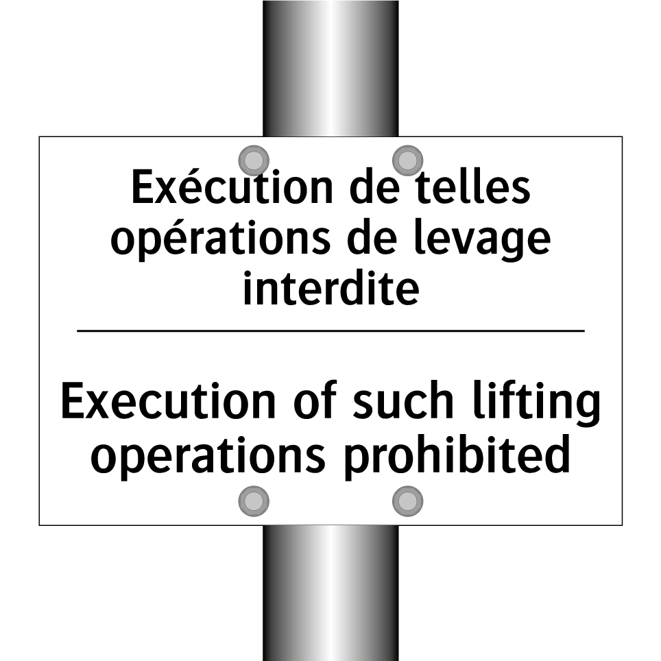 Exécution de telles opérations  /.../ - Execution of such lifting operations  /.../