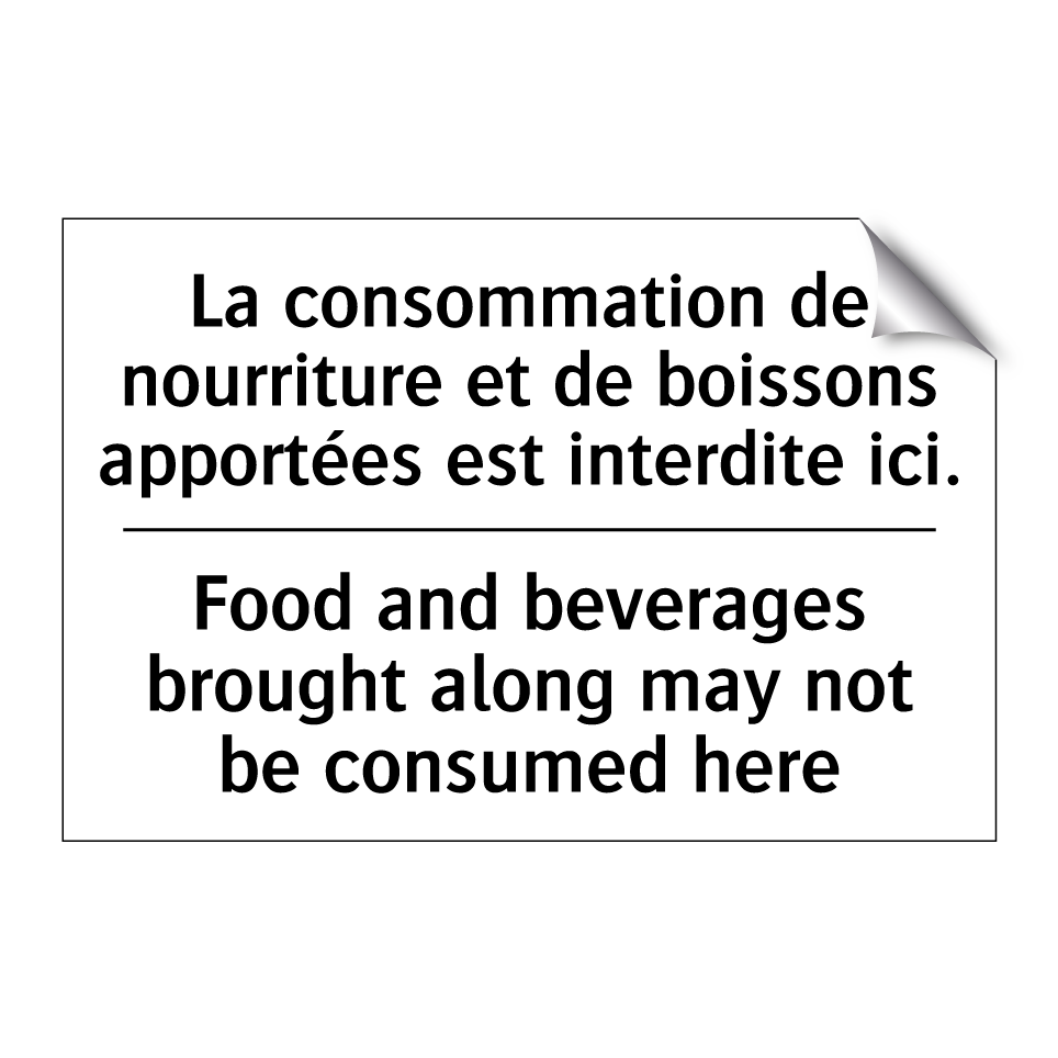 La consommation de nourriture  /.../ - Food and beverages brought along  /.../