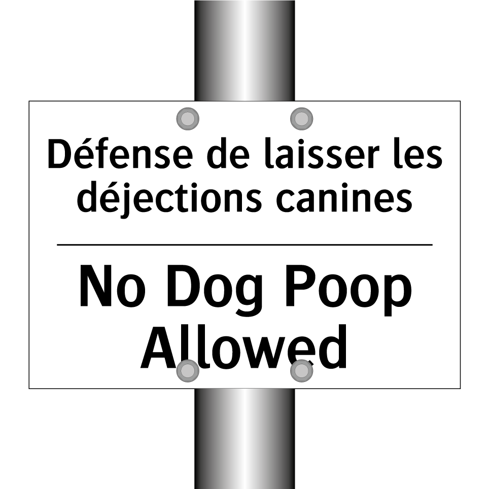 Défense de laisser les déjections  /.../ - No Dog Poop Allowed
