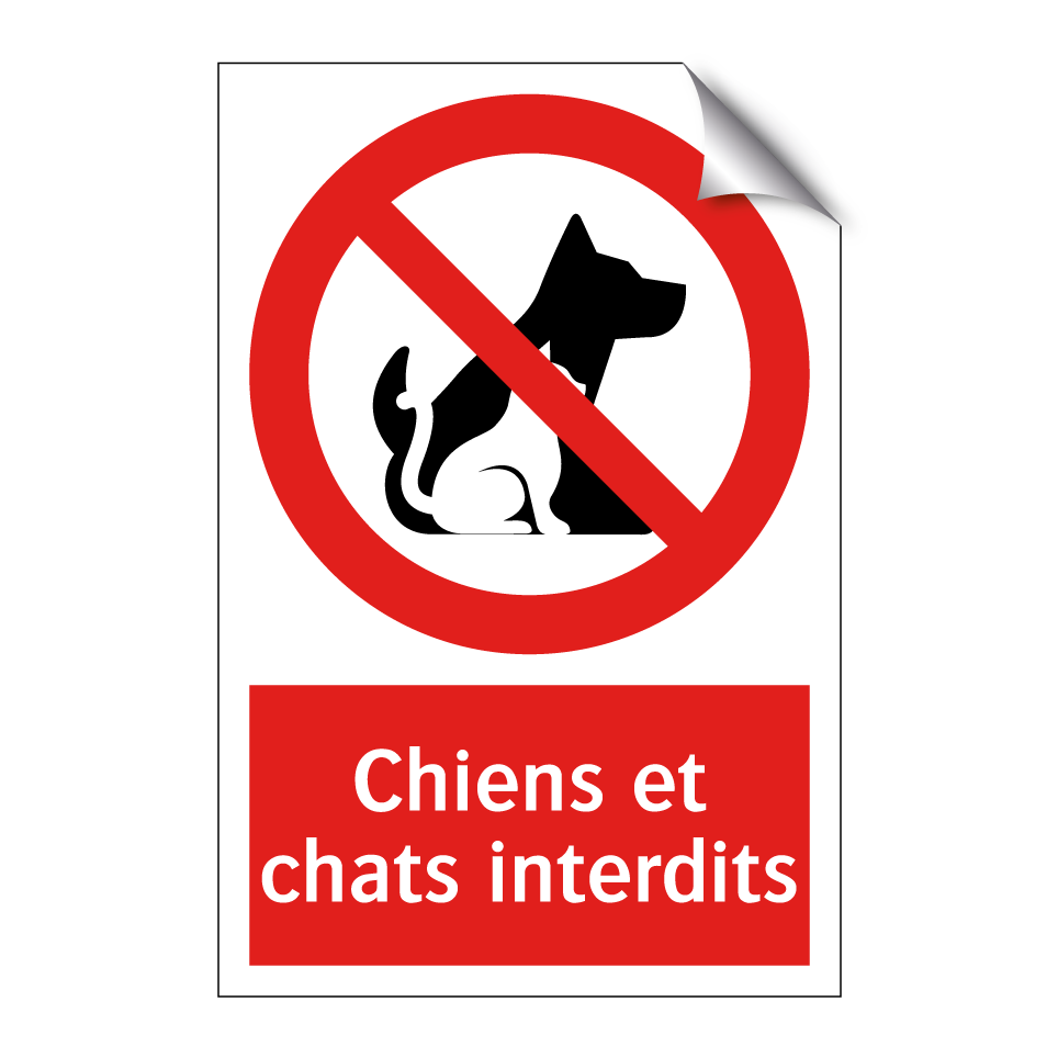 Chiens et chats interdits