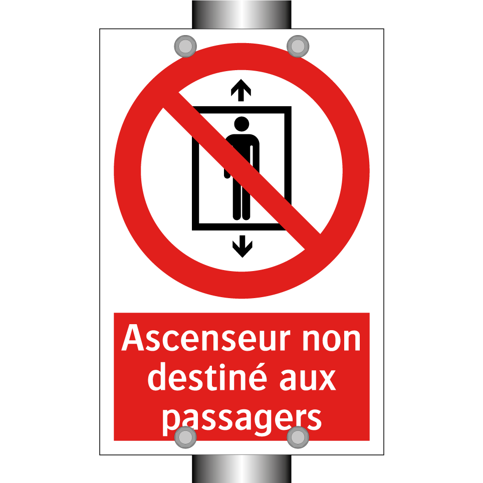 Ascenseur non destiné aux passagers