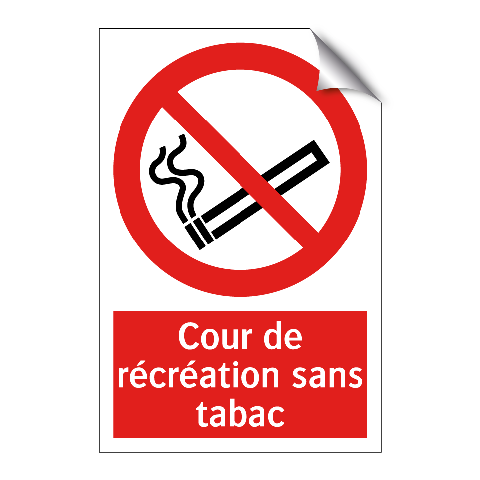 Cour de récréation sans tabac